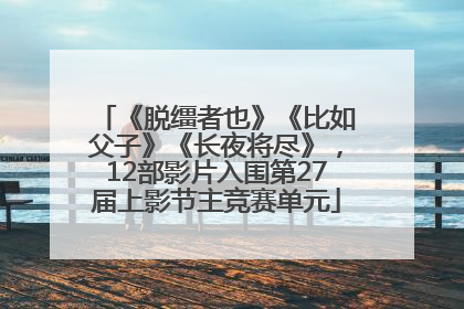 《脱缰者也》《比如父子》《长夜将尽》，12部影片入围第27届上影节主竞赛单元