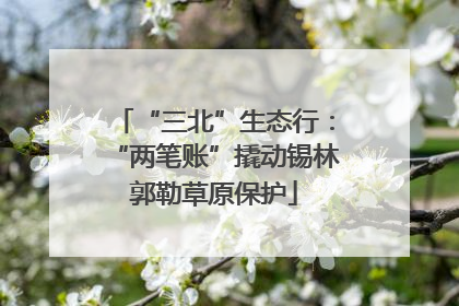 “三北”生态行：“两笔账”撬动锡林郭勒草原保护