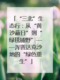 “三北”生态行：从“黄沙蔽日”到“绿毯铺野”——浑善达克沙地的“绿色重生”