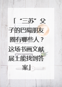 “三苏”父子的巴蜀朋友圈有哪些人？这场书画文献展上能找到答案