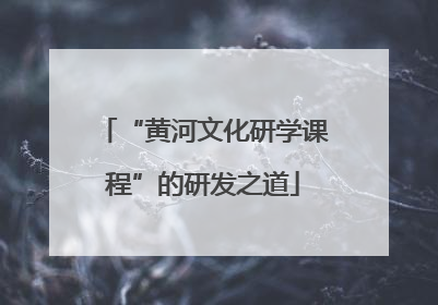 “黄河文化研学课程”的研发之道