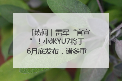 热闻｜雷军“官宣”！小米YU7将于6月底发布，诸多重磅新品一起发布！唯独价格“卖关子”