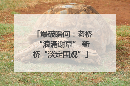 爆破瞬间：老桥“浪涌谢幕” 新桥“淡定围观”