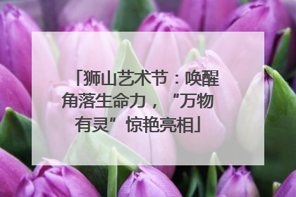 狮山艺术节：唤醒角落生命力，“万物有灵”惊艳亮相