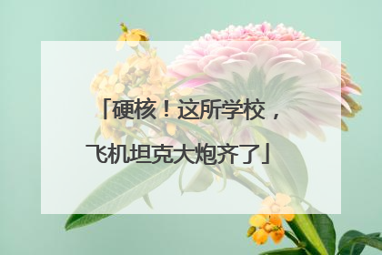 硬核！这所学校，飞机坦克大炮齐了