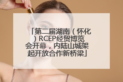 第二届湖南（怀化）RCEP经贸博览会开幕，内陆山城架起开放合作新桥梁
