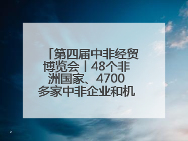 第四届中非经贸博览会丨48个非洲国家、4700多家中非企业和机构将参会