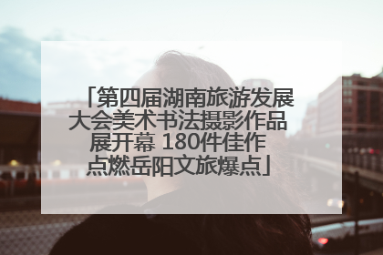 第四届湖南旅游发展大会美术书法摄影作品展开幕 180件佳作点燃岳阳文旅爆点