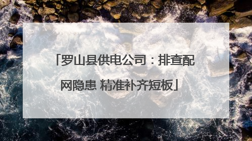 罗山县供电公司：排查配网隐患 精准补齐短板