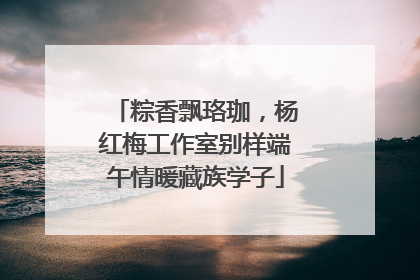 粽香飘珞珈，杨红梅工作室别样端午情暖藏族学子