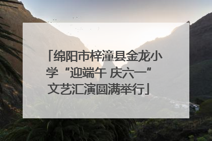 绵阳市梓潼县金龙小学“迎端午 庆六一”文艺汇演圆满举行