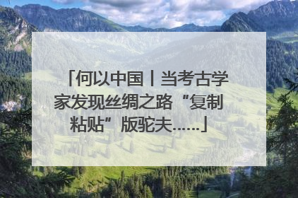何以中国丨当考古学家发现丝绸之路“复制粘贴”版驼夫……
