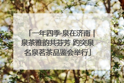 一年四季·泉在济南｜泉茶雅韵共芬芳 趵突泉名泉茗茶品鉴会举行