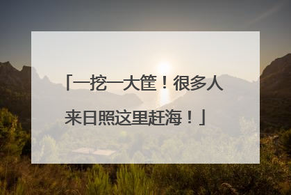 一挖一大筐！很多人来日照这里赶海！