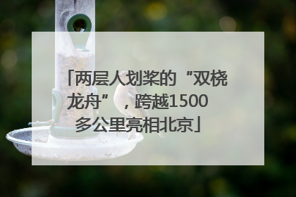 两层人划桨的“双桡龙舟”，跨越1500多公里亮相北京