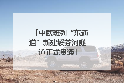 中欧班列“东通道”新建绥芬河隧道正式贯通