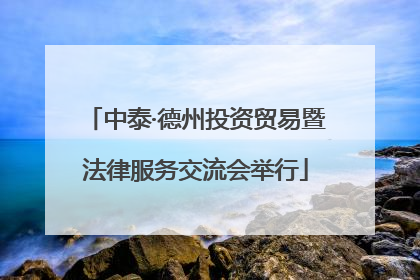 中泰·德州投资贸易暨法律服务交流会举行