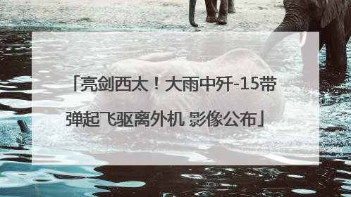 亮剑西太！大雨中歼-15带弹起飞驱离外机 影像公布