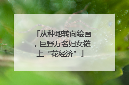 从种地转向绘画，巨野万名妇女链上“花经济”