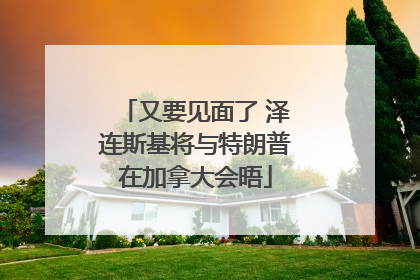 又要见面了 泽连斯基将与特朗普在加拿大会晤