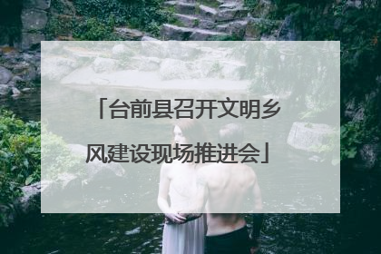 台前县召开文明乡风建设现场推进会