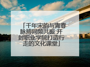 千年宋韵与青春脉搏同频共振 开封职业学院打造行走的文化课堂