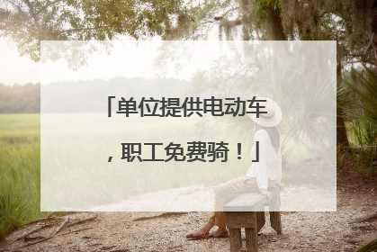 单位提供电动车，职工免费骑！