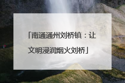 南通通州刘桥镇：让文明浸润烟火刘桥