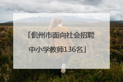 儋州市面向社会招聘中小学教师136名