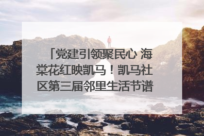 党建引领聚民心 海棠花红映凯马！凯马社区第三届邻里生活节谱写幸福新篇章