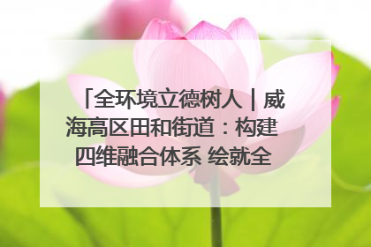 全环境立德树人｜威海高区田和街道：构建四维融合体系 绘就全环境立德树人新画卷