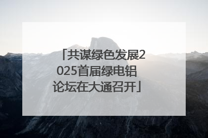 共谋绿色发展2025首届绿电铝论坛在大通召开