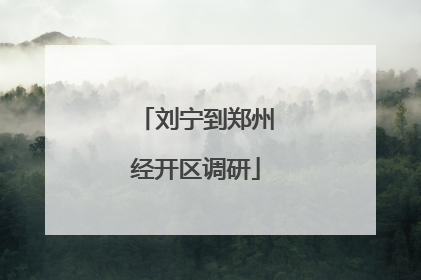刘宁到郑州经开区调研