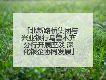 北新路桥集团与兴业银行乌鲁木齐分行开展座谈 深化银企协同发展