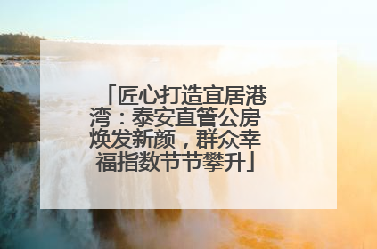 匠心打造宜居港湾：泰安直管公房焕发新颜，群众幸福指数节节攀升