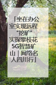 坐在办公室实现远程“挖矿” 实探攀枝花5G智慧矿山｜网络名人四川行
