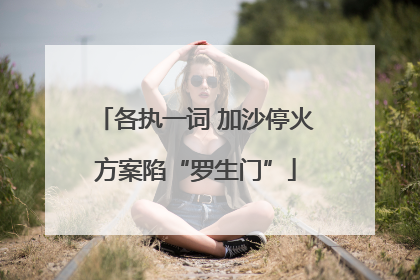 各执一词 加沙停火方案陷“罗生门”