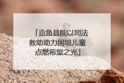 嘉鱼县院以司法救助助力困境儿童点燃希望之光