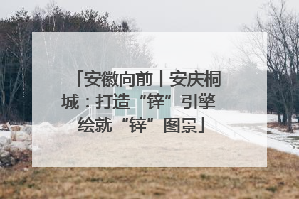 安徽向前丨安庆桐城：打造“锌”引擎 绘就“锌”图景
