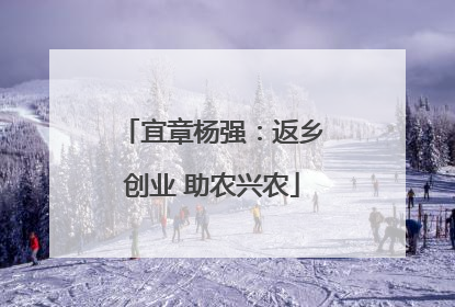 宜章杨强：返乡创业 助农兴农
