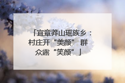 宜章莽山瑶族乡：村庄开“美颜” 群众露“笑颜”