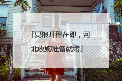 夏粮开秤在即，河北收购准备就绪
