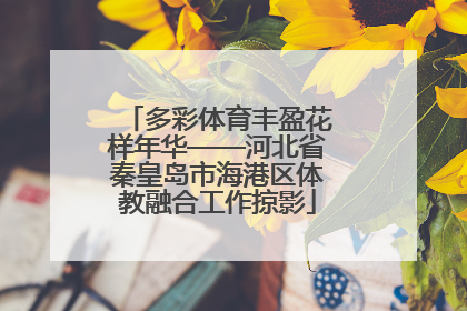 多彩体育丰盈花样年华——河北省秦皇岛市海港区体教融合工作掠影