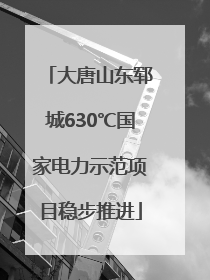 大唐山东郓城630℃国家电力示范项目稳步推进
