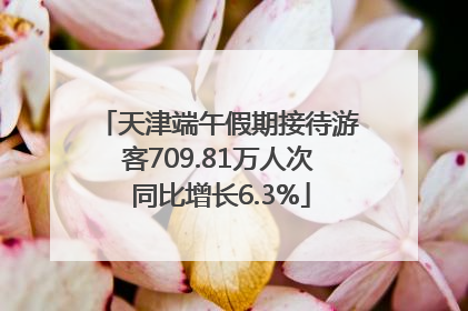 天津端午假期接待游客709.81万人次 同比增长6.3%