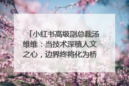 小红书高级副总裁汤维维：当技术深植人文之心，边界终将化为桥梁｜聚焦2025文化强国建设高峰论坛