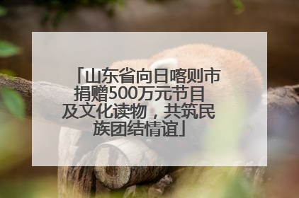 山东省向日喀则市捐赠500万元节目及文化读物，共筑民族团结情谊