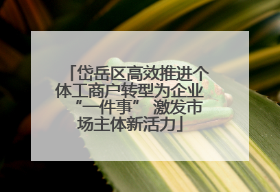 岱岳区高效推进个体工商户转型为企业“一件事” 激发市场主体新活力