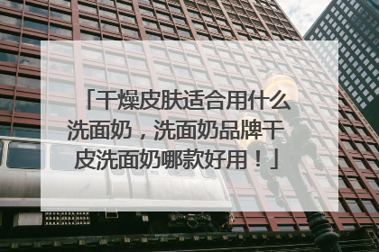 干燥皮肤适合用什么洗面奶，洗面奶品牌干皮洗面奶哪款好用！