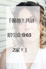 强劲！共计招引企业632家！